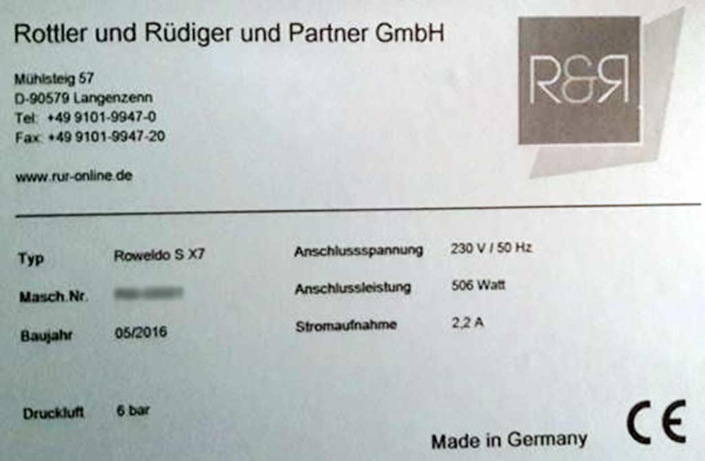 Spacer Frame Filler Rottler & Rüdiger RFA-B - Thumbnail 6