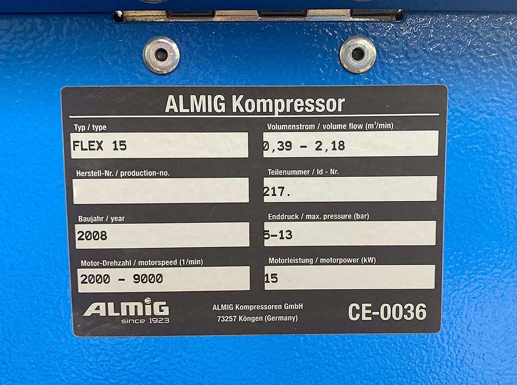Screw Compressor Almig FLEX 15 - Thumbnail 2