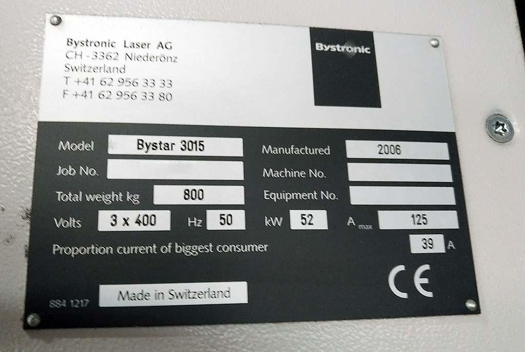 Laser Cutting Machine Bystronic Bystar 3015 - Thumbnail 7