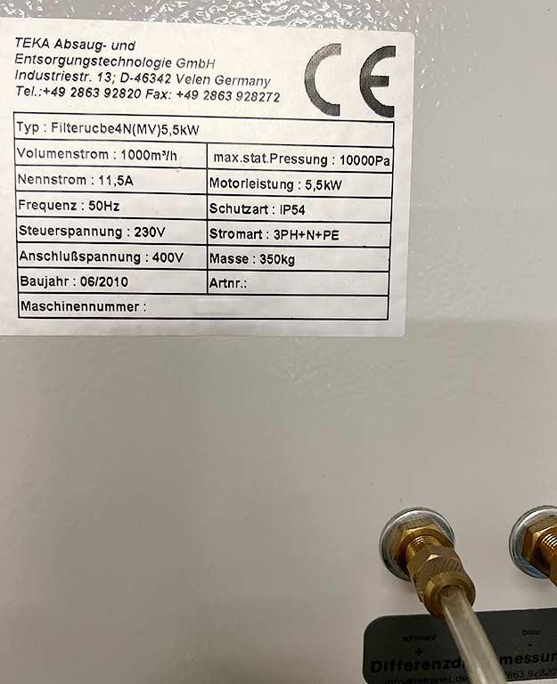 Suction and Filtering System Teka Filtercube 4N (MV) - Thumbnail 5