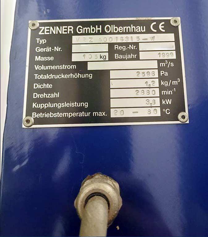 Suction Unit Zenner VRZ 400/63/5-W - Thumbnail 3