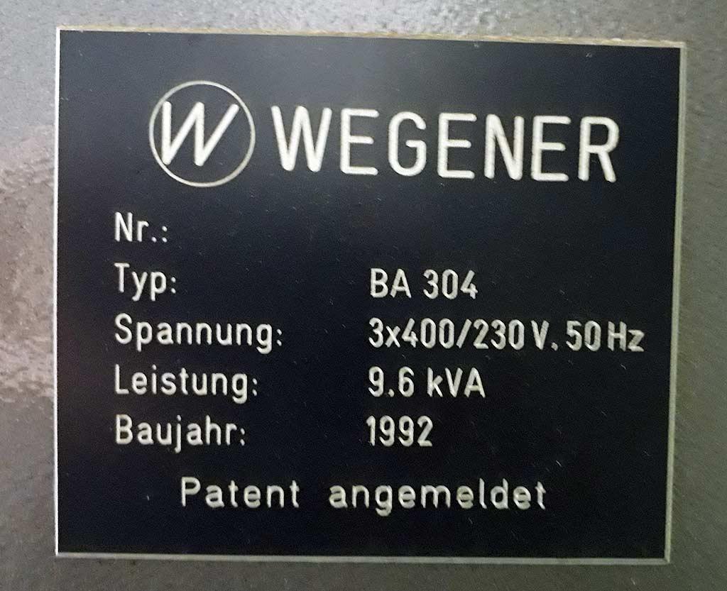 Bending and Folding Machine Wegener BA 304 - Thumbnail 4