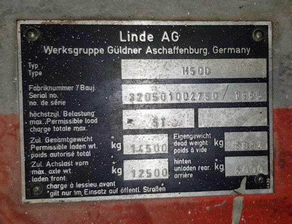 Fork Lift Linde H50D - Thumbnail 7