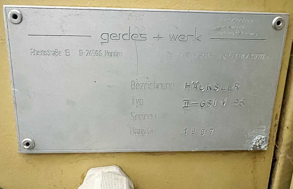 Shredder Gerdes + Wenk II-GSI V 96 - Thumbnail 5