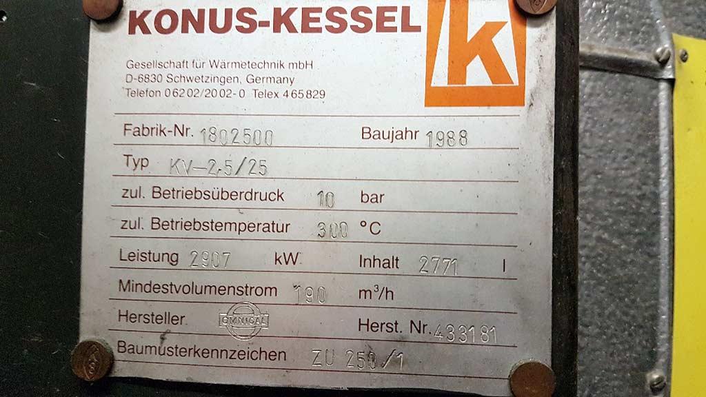 Thermal Oil Boiler Konus-kessel KV-2,5/25 - Thumbnail 2
