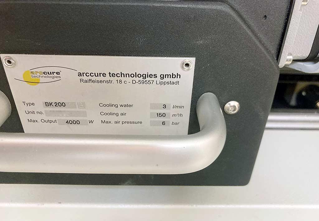 UV Dryer Arccure BK 200 - Thumbnail 3