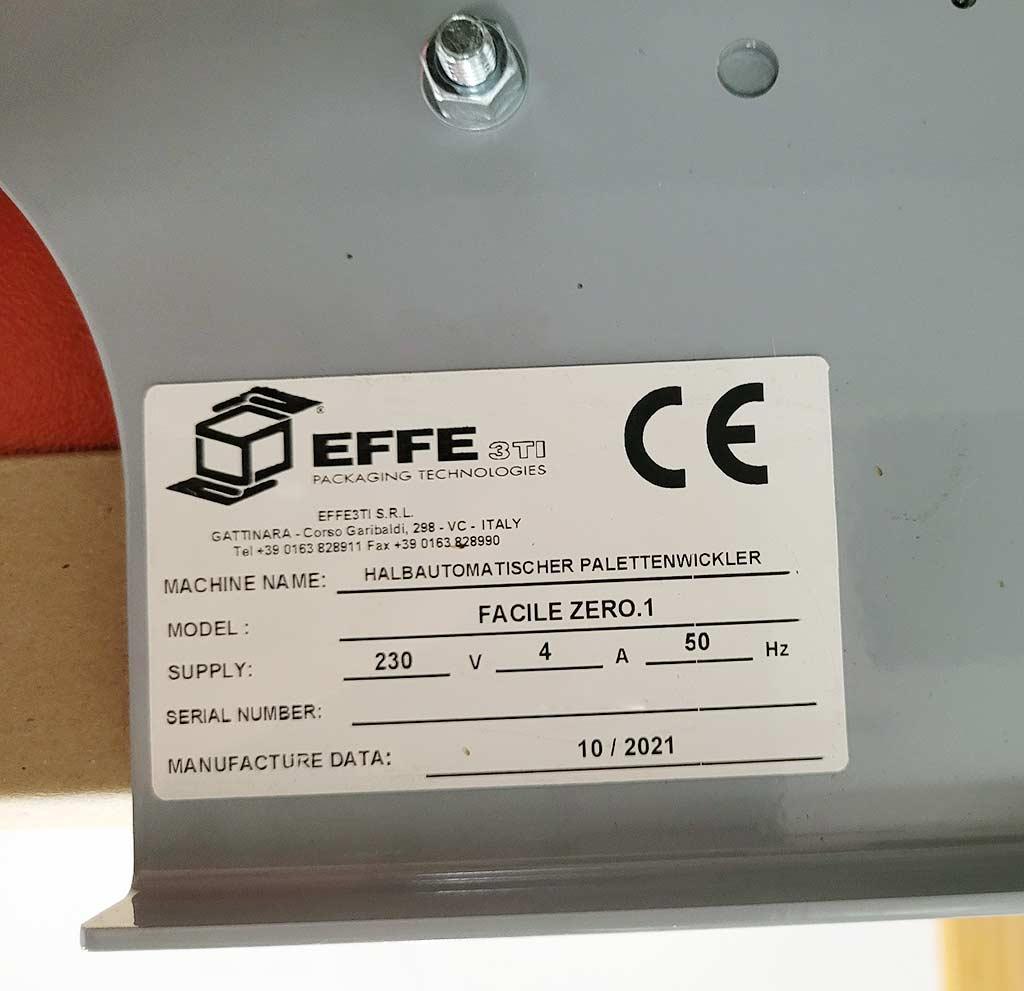 Semi-Automatic Pallet Wrapping Machine Effe 3ti FACILE ZERO.1 - Thumbnail 2