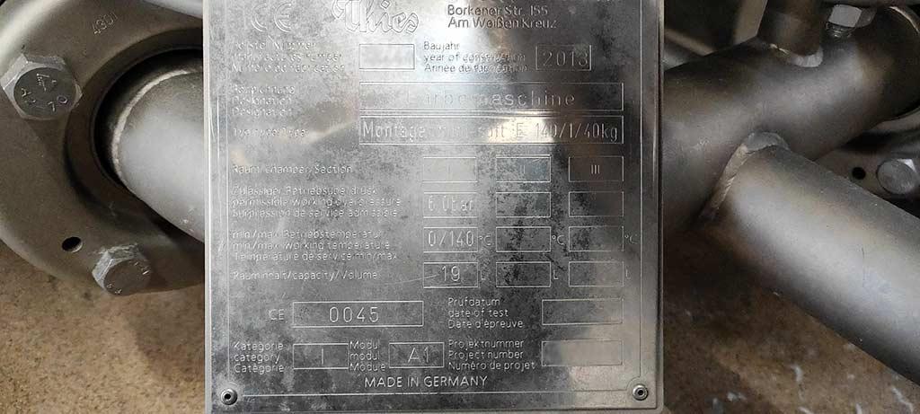 Dyeing Machine Thies mini-soft E 140/1/40kg - Thumbnail 3