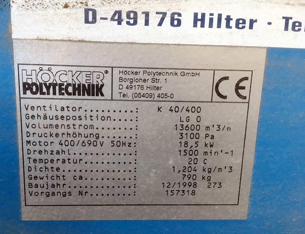 Chip Extraction Höcker Polytechnik K 40/400 - Thumbnail 6