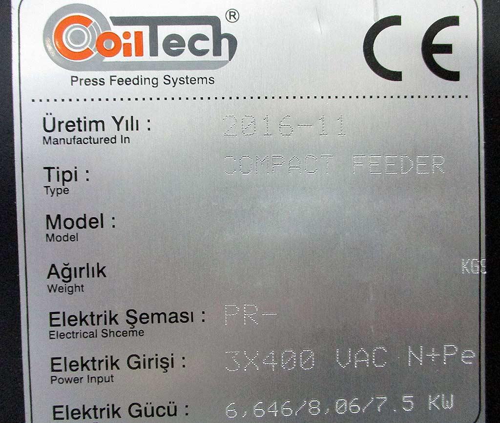 Press Feeding System Coiltech COMPACT FEEDER CMKS H3 - Thumbnail 4