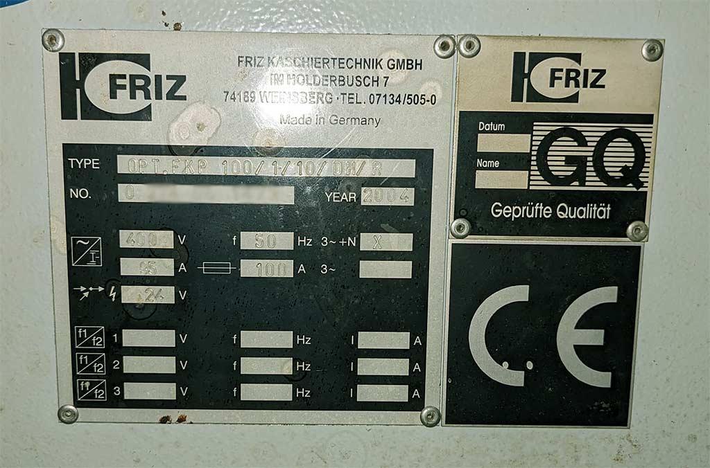 Thermo Laminating Line Friz Optimat FKP 100/1/10/DH/R - Thumbnail 3