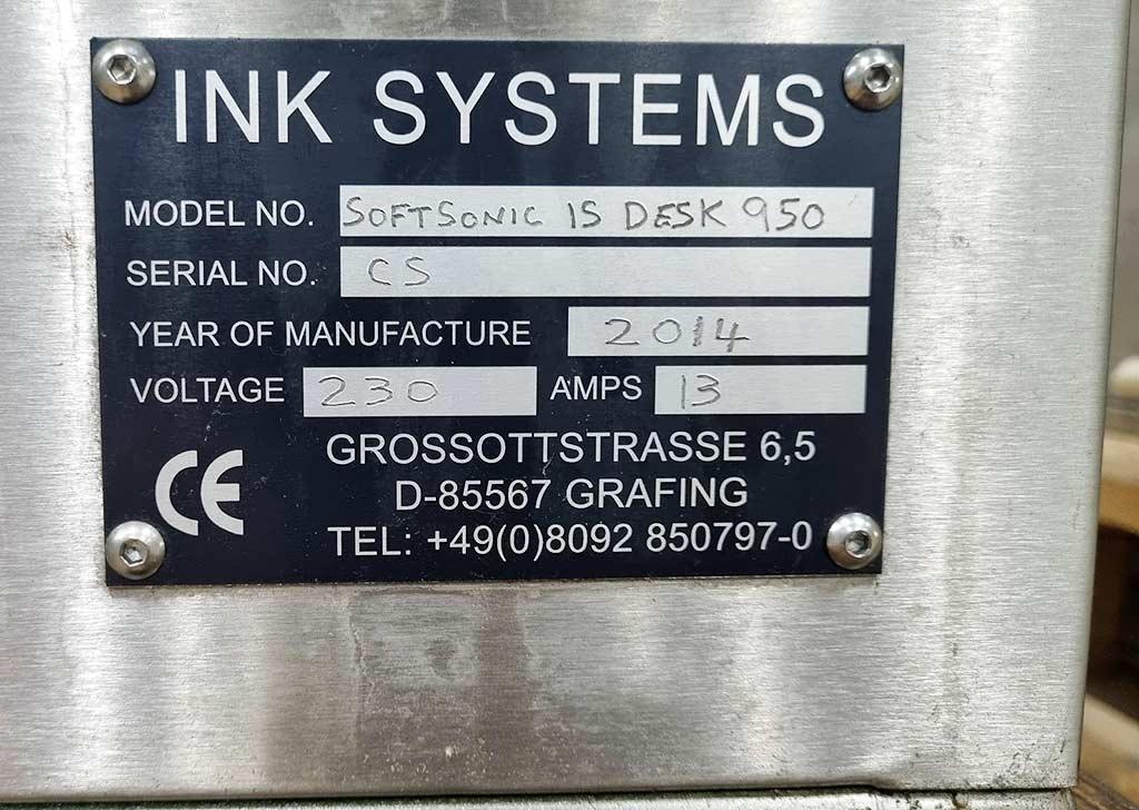 Ultrasonic Cleaning Machine Ink Systems SOFTSONIC IS DESK 950 - Thumbnail 7
