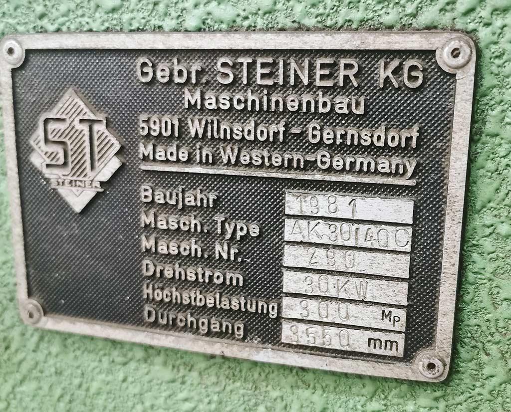 Hydraulic Press Brake Gebr. Steiner Kg AK 30/40C - Thumbnail 4