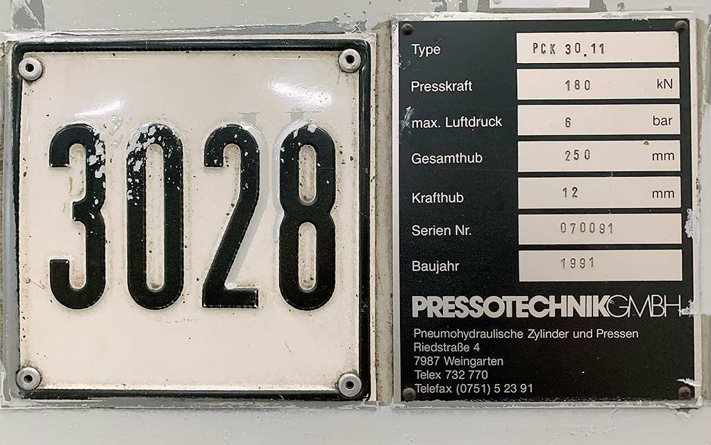 Hydraulic Press Pressotechnik PCK 30.11 - Thumbnail 5