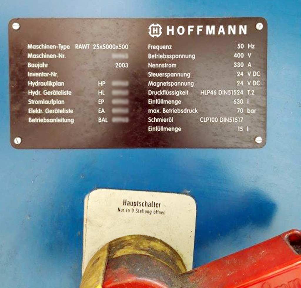 Horizontal External Broaching Machine Hoffmann RAWT 25x5000x500 - Thumbnail 5