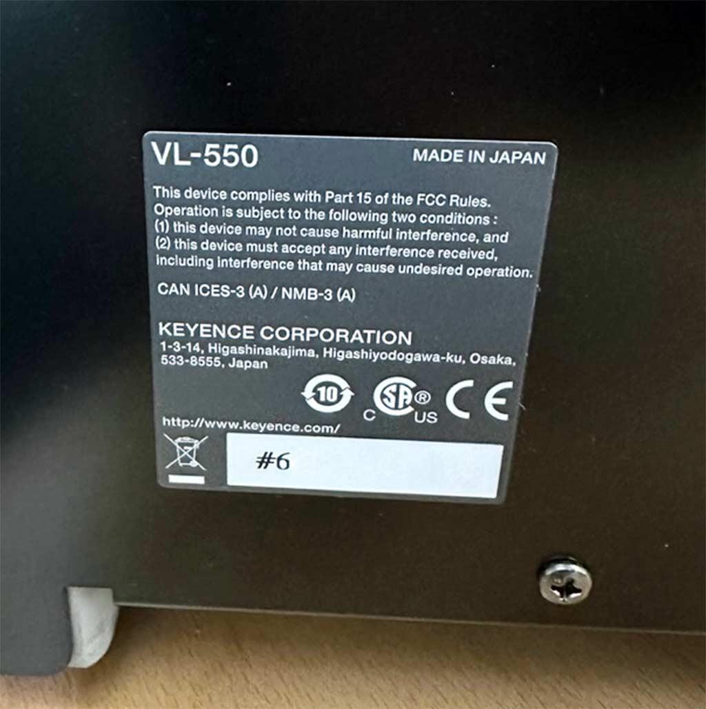 Optical 3D Coordinate Measuring Machine Keyence VL-570 - Thumbnail 5