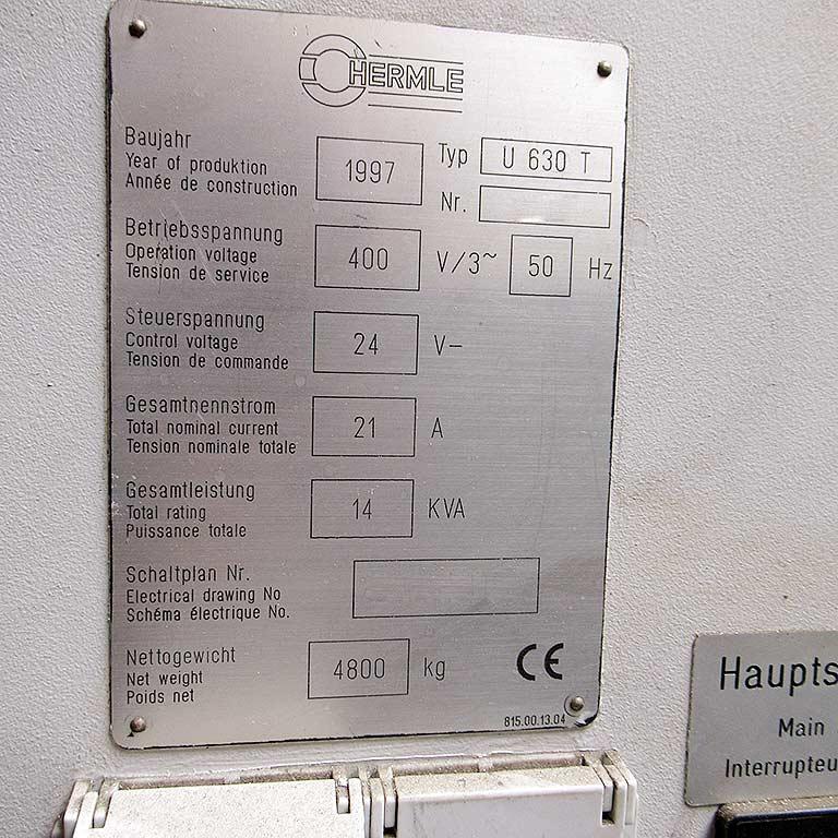 Universal Milling Machine Hermle U 630 T - Thumbnail 7