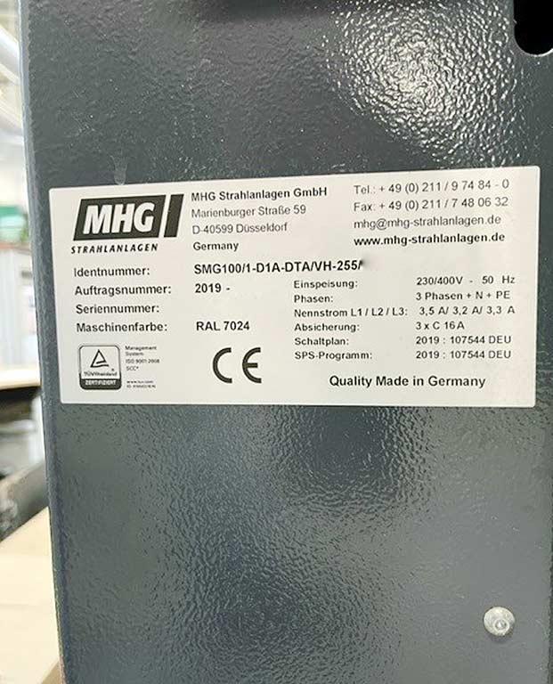 Hand Blasting Cabin Mhg Strahlanlagen SMG 100/1-D1A-DTA/VH-255 - Thumbnail 3