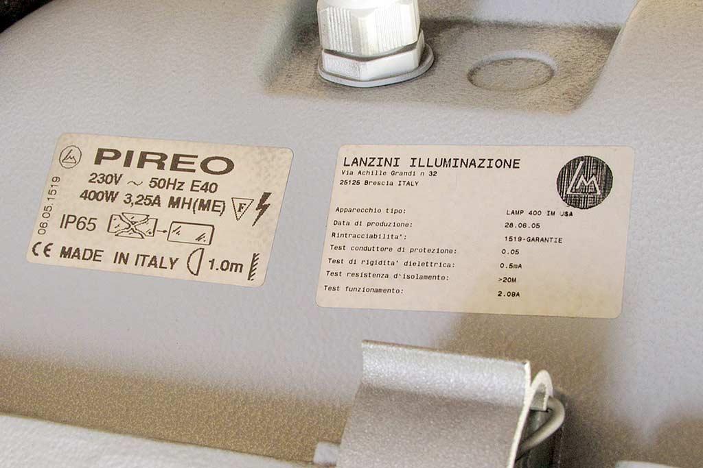 Halogen Floodlights Lanzini Pireo LAMP 400 - Thumbnail 3