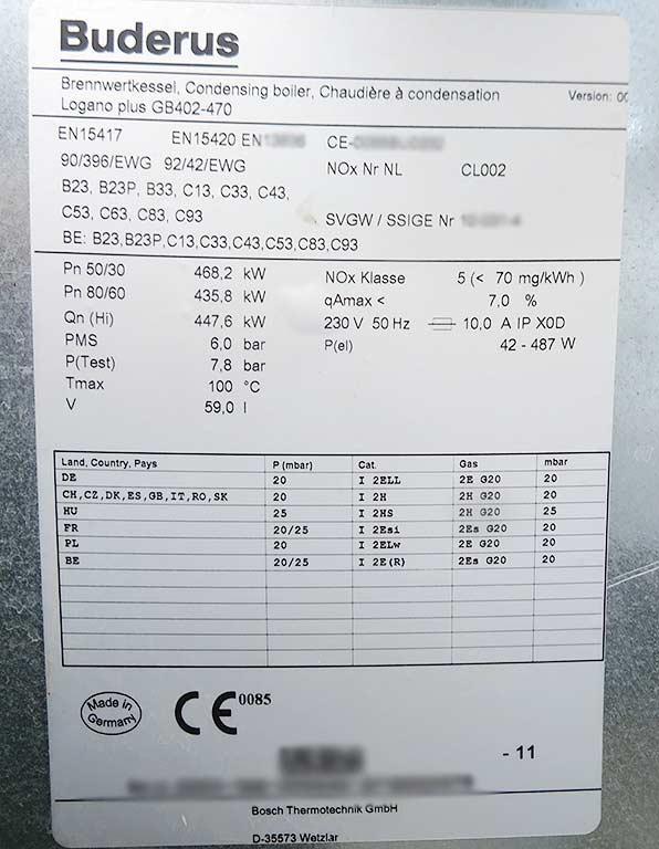 Gas Boiler Buderus Logano plus GB402-470 - Thumbnail 2