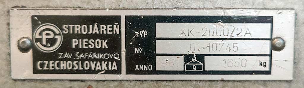 Manual Folding Machine Strojaren Piesok XK-2000/2A - Thumbnail 4