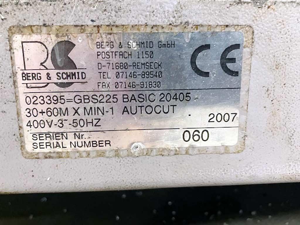 Band Saw Berg & Schmid GBS 225 Basic AutoCut - Thumbnail 3