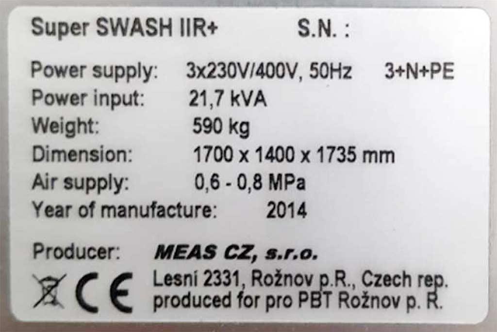 Cleaning System Meas Cz Super SWASH IIR+ - Thumbnail 2