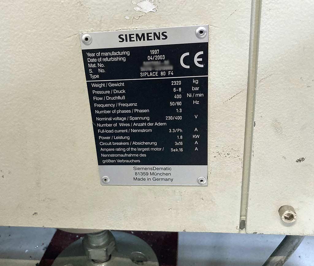 Placement System Siemens SIPLACE 80 F4 - Thumbnail 2