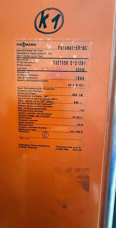 Oil/Gas Low Temperature Heating Boiler Viessmann Paromat-ER-ND - Thumbnail 2
