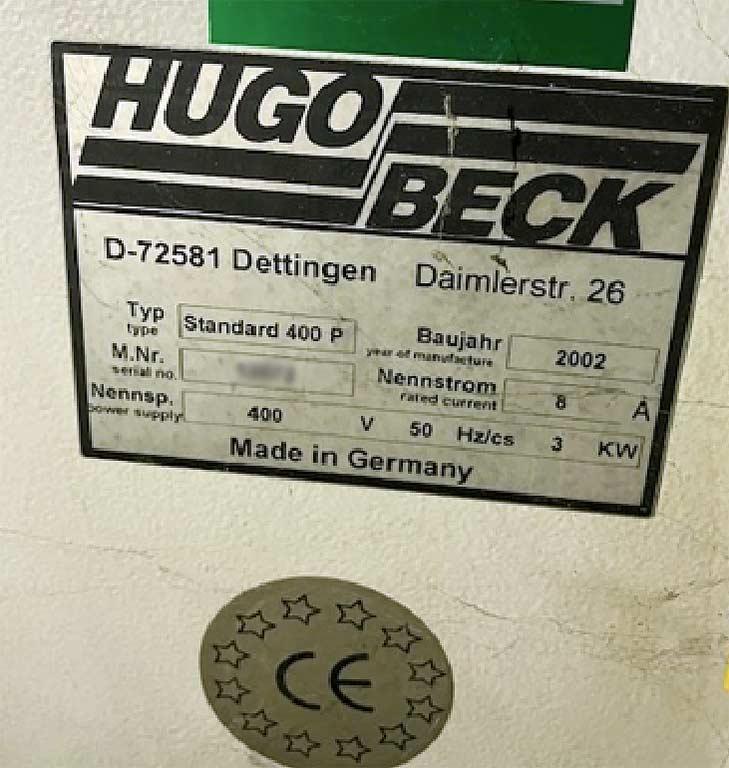 Packaging Machine Hugo Beck Standard 400P - Thumbnail 3