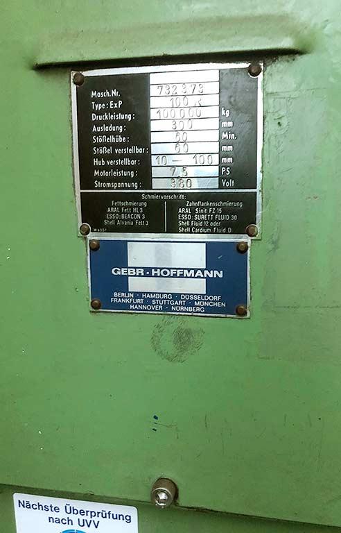 Single-Column Eccentric Press Müller ExP 100R - Thumbnail 3