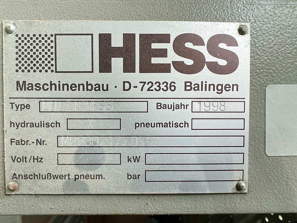 Perforated Plate Press Hess Maschinenbau MULTIPRESS - Thumbnail 2