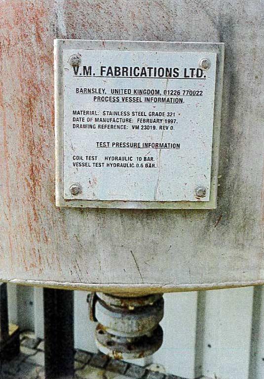 Stainless Steel Tank V.m. Fabrications Ltd. - Thumbnail 2