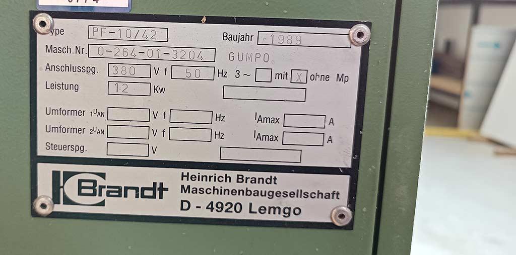 Postforming Machine Brandt PF-10/42 - Thumbnail 5