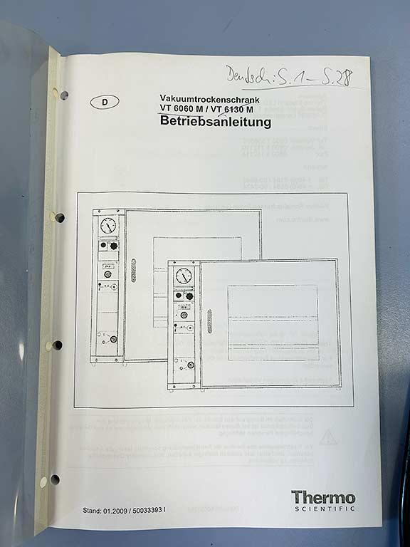 Vacuum Drying Cabinet Thermo Scientific Heraeus VT 6060 M - Thumbnail 4