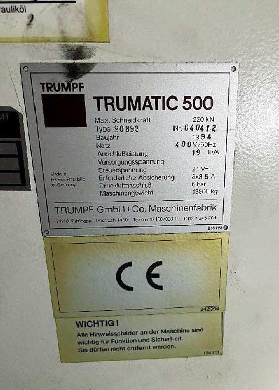 Punching Machine Trumpf TRUMATIC 500 - Thumbnail 7