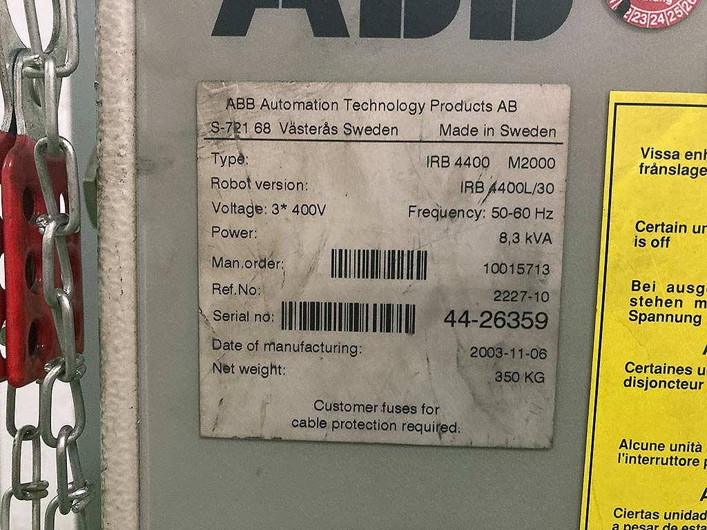 Industrial Robot Abb IRB 4400/ IRB6400 - Thumbnail 6