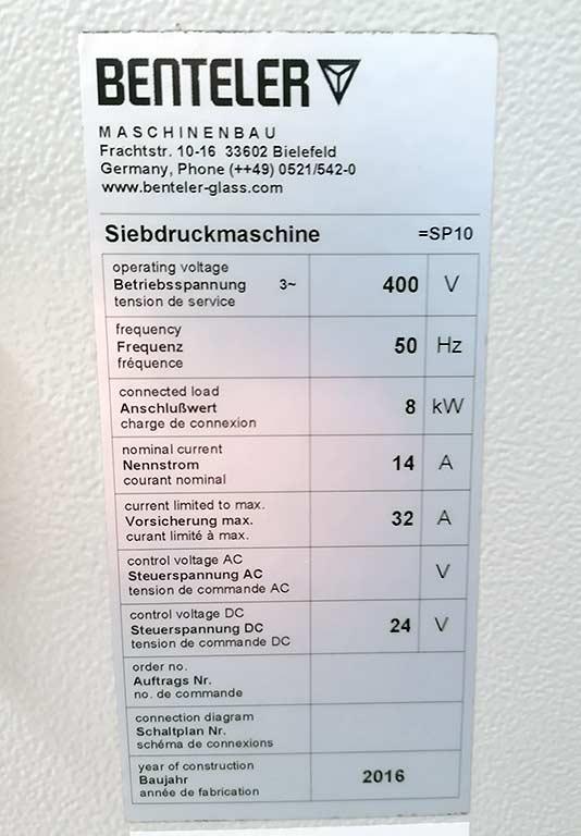 Screen Printing Machine Benteler SP10 - Thumbnail 3