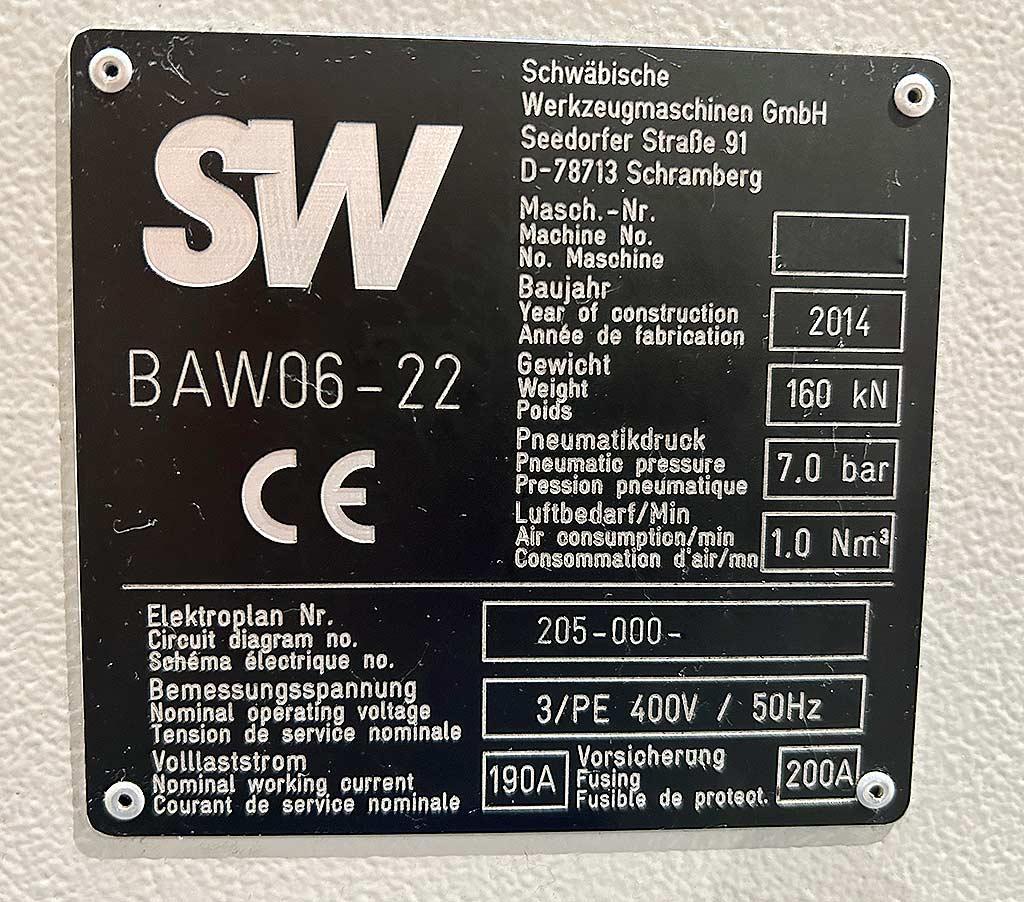 CNC Machining Center Sw Gmbh BAW06-22 - Thumbnail 2