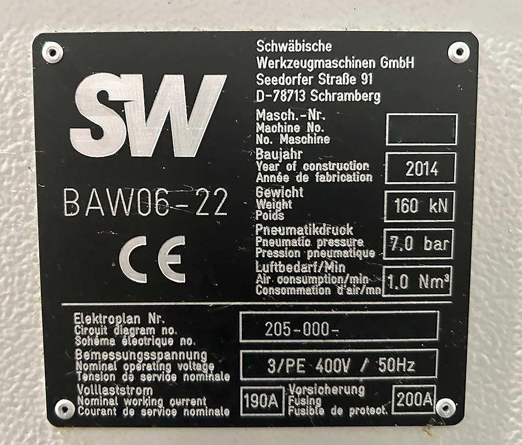 CNC Machining Center Sw Gmbh BAW06-22 - Thumbnail 2