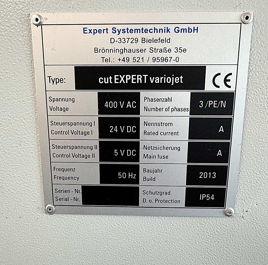 CNC Water Jet Cutting Machine Expert cutExpert variojet - Thumbnail 7
