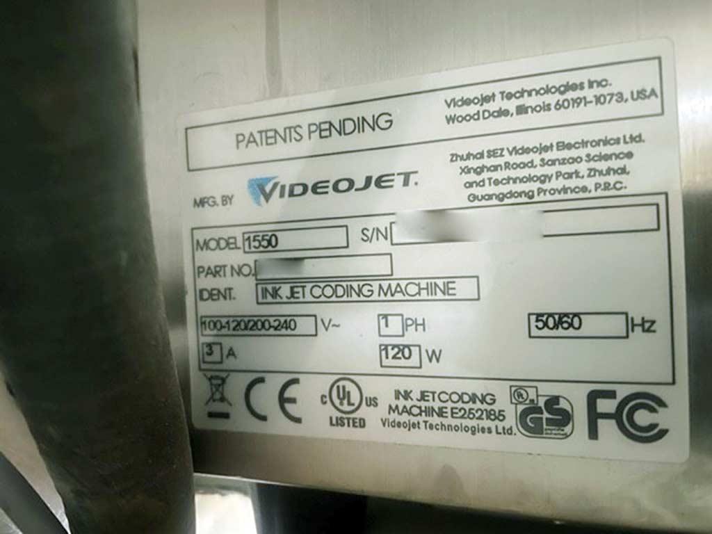 Continuous Inkjet Printer Videojet 1550 - Thumbnail 2