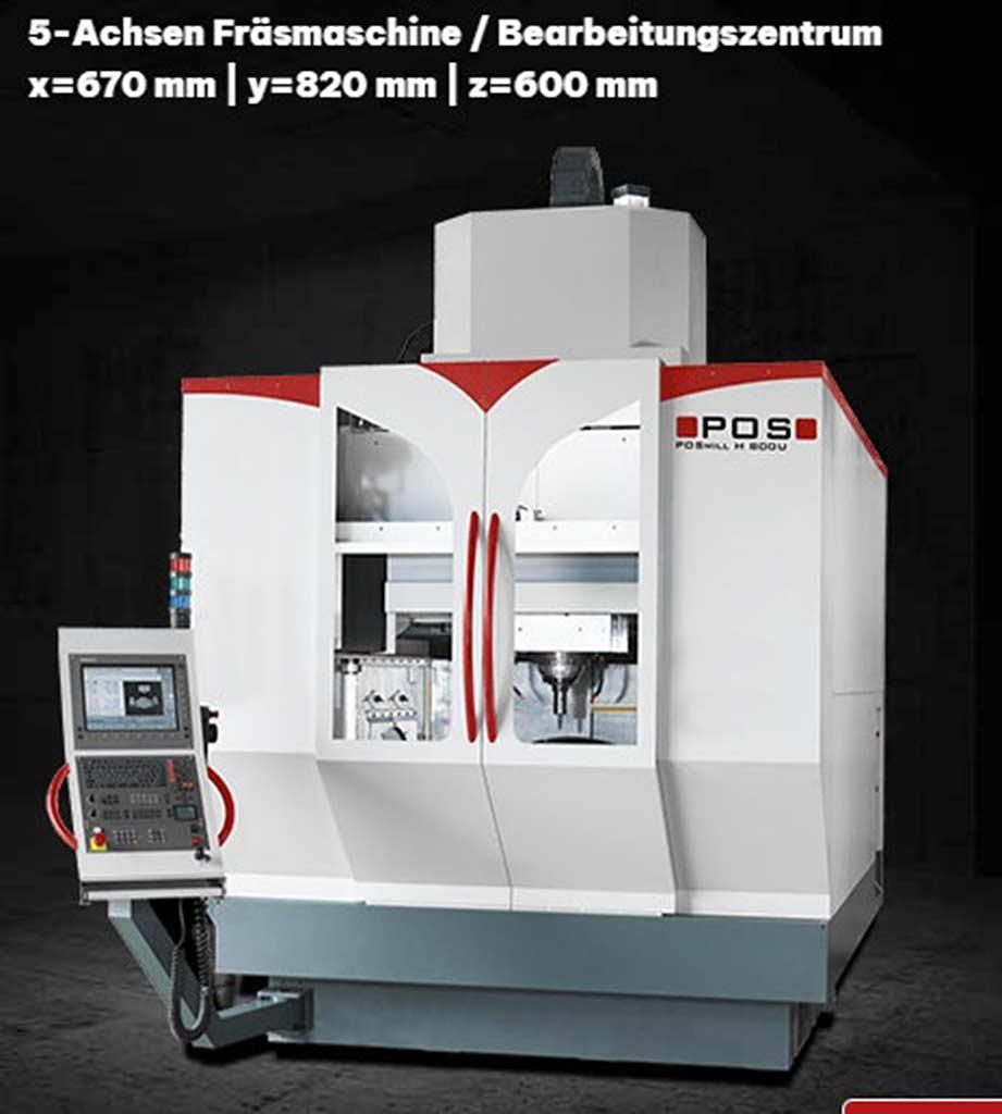 CNC 5-Axis Machining Centre Pos Mill H800 U - Image 1