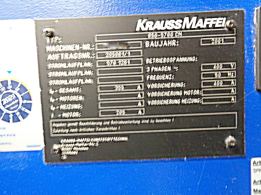 Injection Moulding Machine Kraussmaffei 650-5700CM - Thumbnail 4