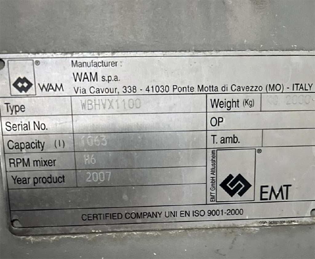 Mixer Wam WBHVX1100 - Thumbnail 8