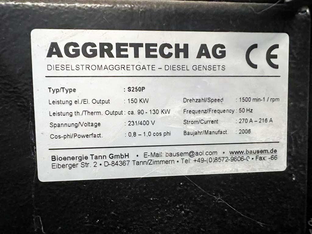 Combined Heat and Power Plant Aggretech S250P - Thumbnail 6