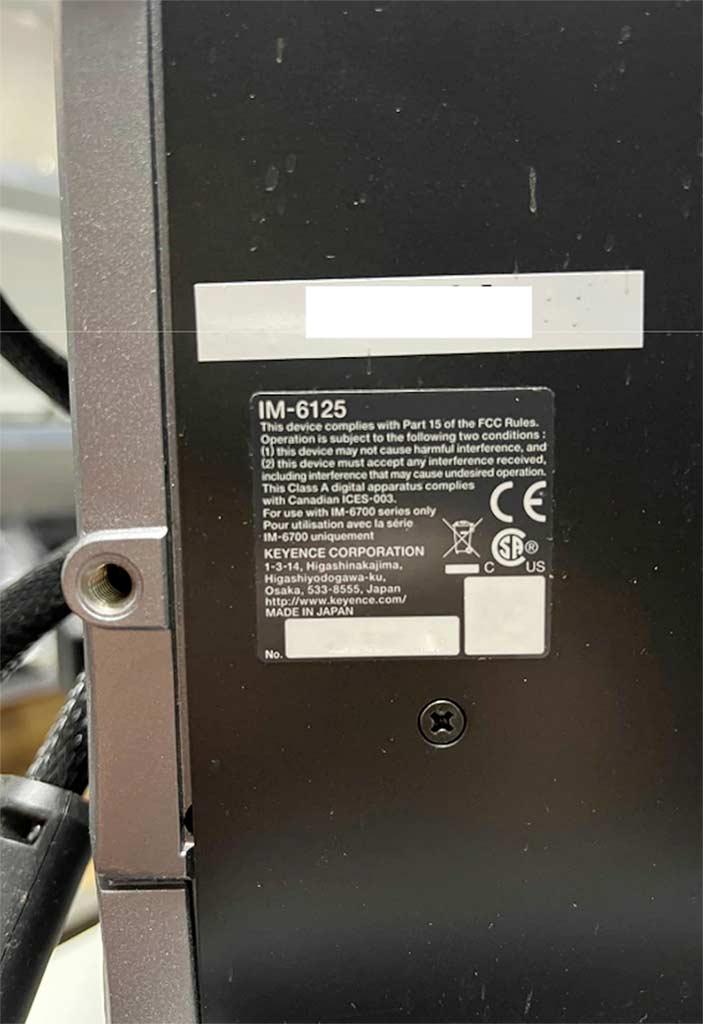 Optical Measurement System Keyence IM-6125 - Thumbnail 3