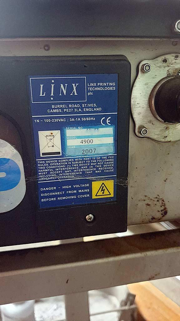 Continuous Inkjet Printer Linx 4900 - Thumbnail 4