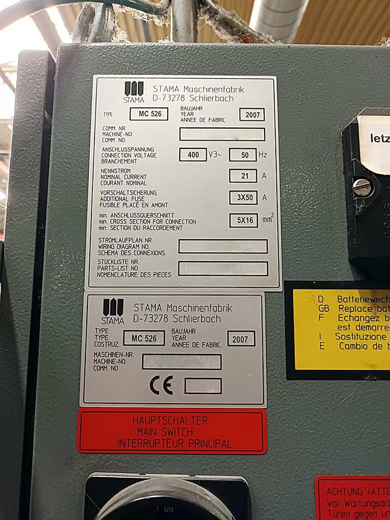 CNC 4 Axis Machining Centre Stama MC 526 Compact - Thumbnail 7