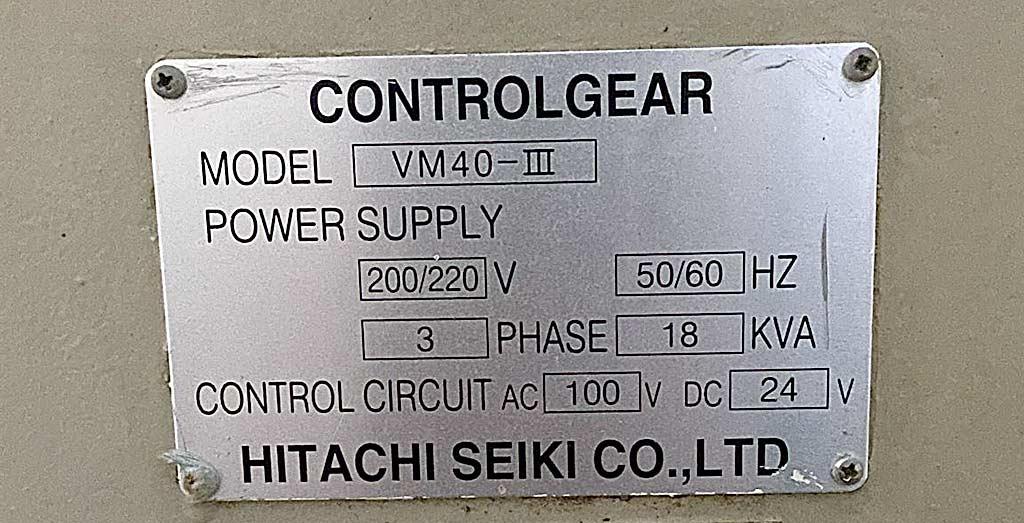 CNC Vertical Machining Center Hitachi Seiki VM40-III - Thumbnail 8